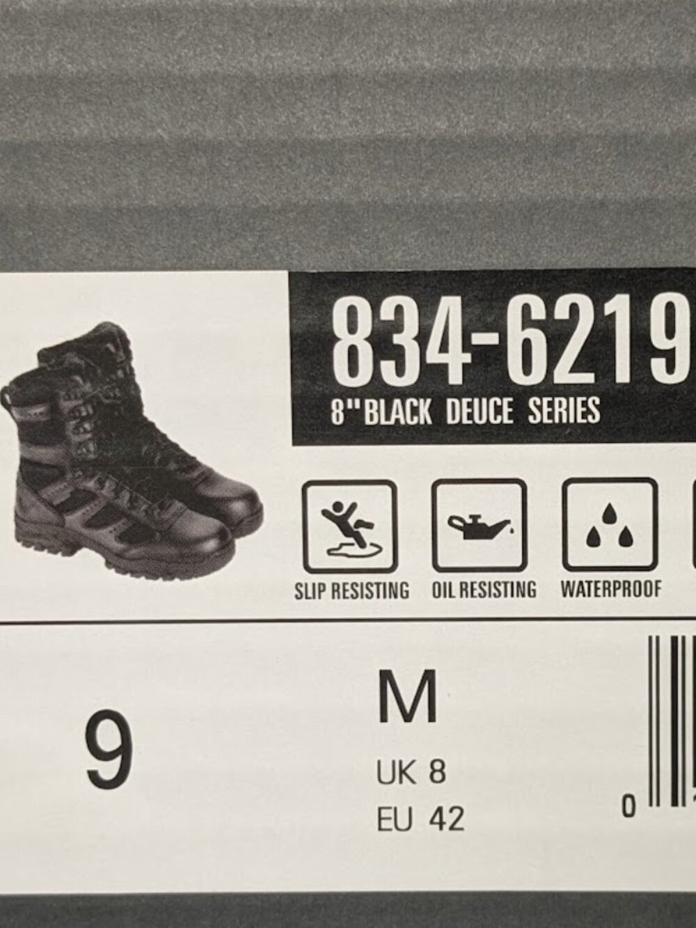 WOMENS 11M Thorogood The Deuce Series 834‑6219 Waterproof 8" Tactical Side Zip - Picture 3 of 11